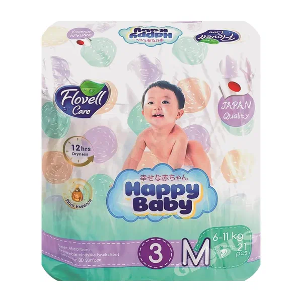 Подгузники детск Flovell Happy ECO 3 М 21шт