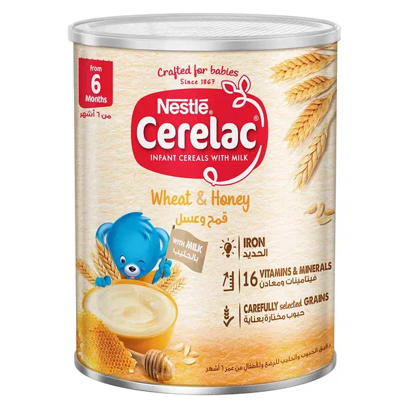 NESTLE CERELAC WHEAT AND HONEY FORTIFIED BABY CEREAL 400G