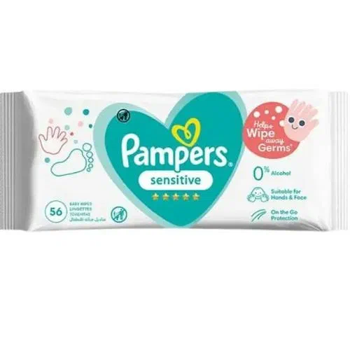 Pamper Baby Wipes Sensitive 56's