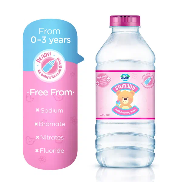 BAMBINI PREMIUM PURIFIED WATER FOR INFANTS 330ML BOTTLE