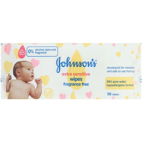 Johnson's Baby Wipes Extra Sensitive 56 Pack
