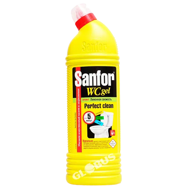 Гель д/чистки туал Sanfor лимон свеж 1л GL
