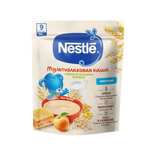 Каша дет. Nestle мульт. мёд/абрикос с 9 мес 250г