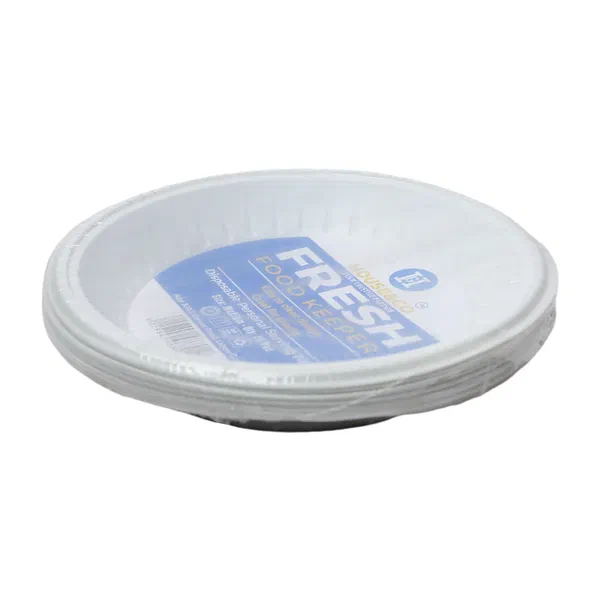 GRAND STAR DIVIDED DISPOSABLE PLASTIC PLATES NO. 22 20-PC