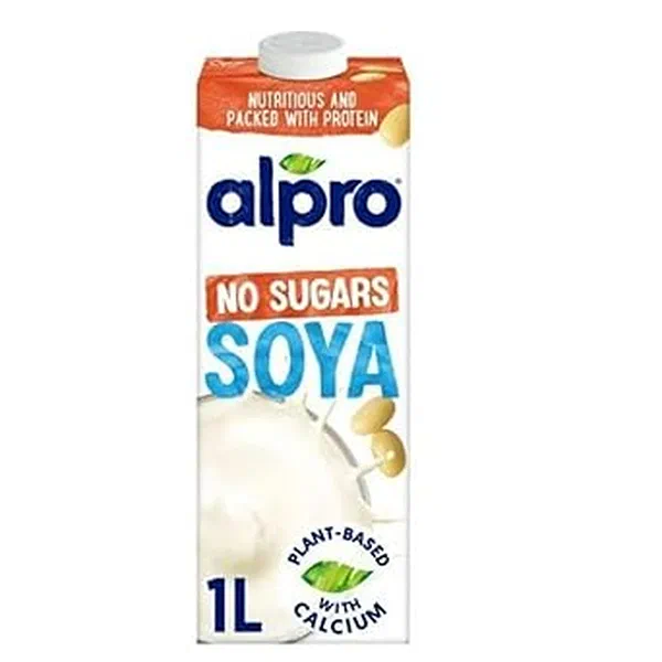 ALPRO SOYA UNSWEETENED 1LTR - UNSWEETENED SOYA PLANT BASED MILK