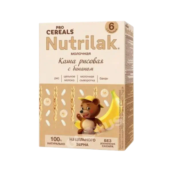 Каша дет. Nutrilak Procereals мол. рис/бан с 6 мес. 200г
