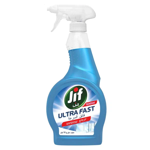 JIF ULTRA-FAST WINDOW AND GLASS STREAK-FREE SPRAY 500ML