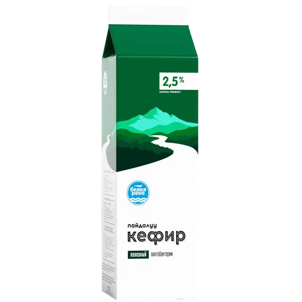 Кефир Белая Река 2,5% 900г РР