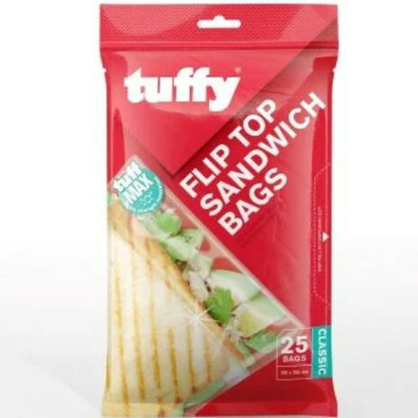 Tuffy Flip Top Sandwich Bags 25s