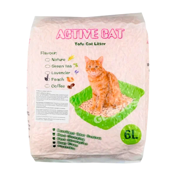 Наполн д/кош туалет Active cat Tofu Original 6л