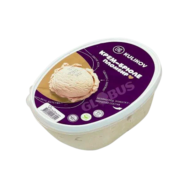 Мороженое Куликовский Крем-Брюле пломбир 400г ванн