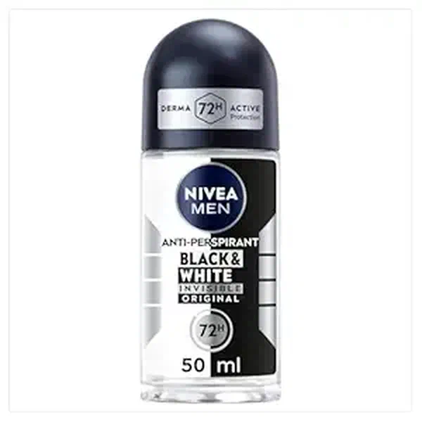 NIVEA INVISIBLE FOR BLACK & WHITE POWER ROLL-ON DEODORANT 50ML