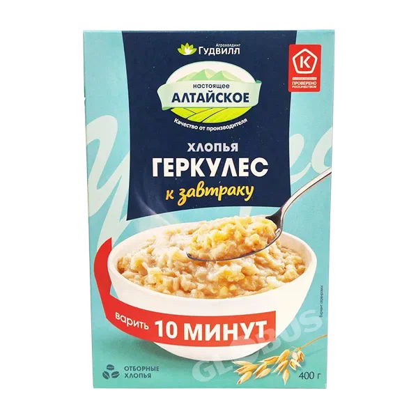 Хлопья Гудвилл Геркулес Экстра 400г кор