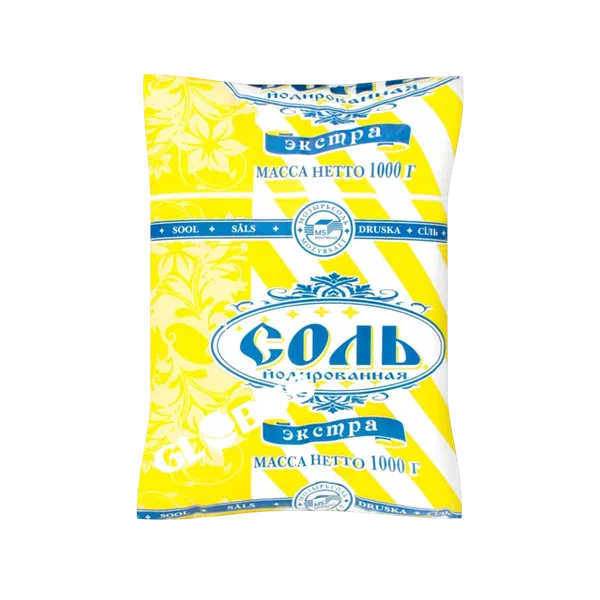 Соль Полесье Экстра пищевая йодиров. 1кг