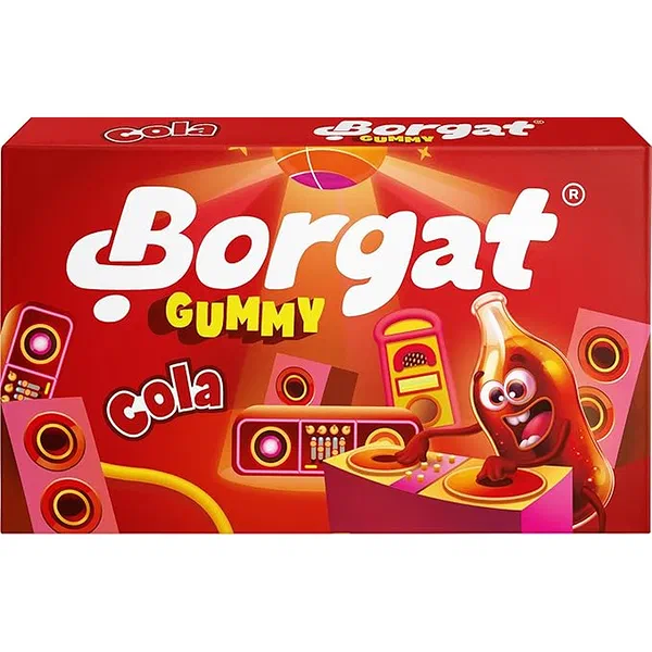 BORGAT GUMMY COLA BOTTLES SWEET JELLY CANDY 80G