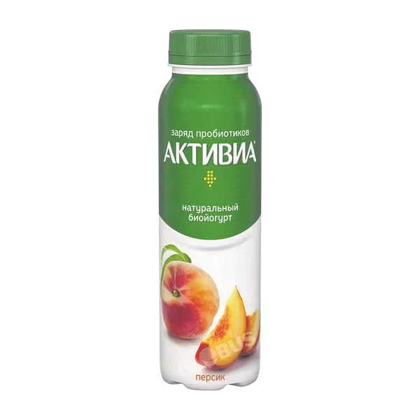 Йогурт питьевой Danone Активиа персик 2,1% 260г п/б