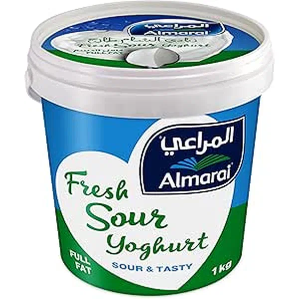 ALMARAI SOUR YOGHURT FF 1KG - SOUR FULL FAT YOGURT 1KG
