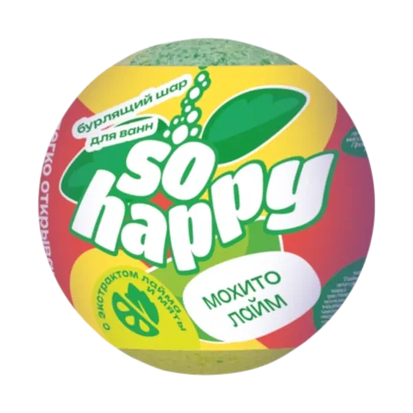 SOHappy шар Мохито лайм ванна тузу 120г