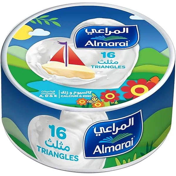 ALMARAI KIDS NUTRITIOUS TRIANGLE PROCESSED CHEESE 240G