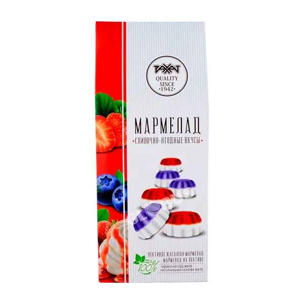 Рахат сливочно-ягодн вкусы мармелады 250г