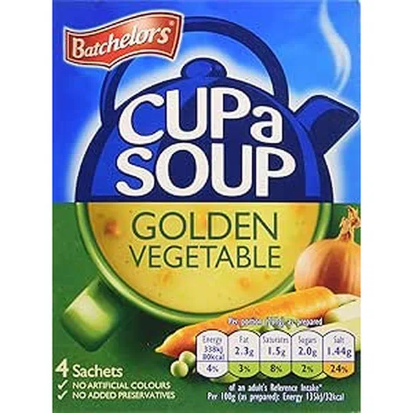 BATCHELORS CUP-A-SOUP GOLDEN VEGETABLE TRADITIONAL MIX 82G