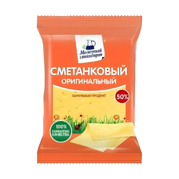 Сыр Молочный стандарт сметанковый 50% 200г ЗМЖ