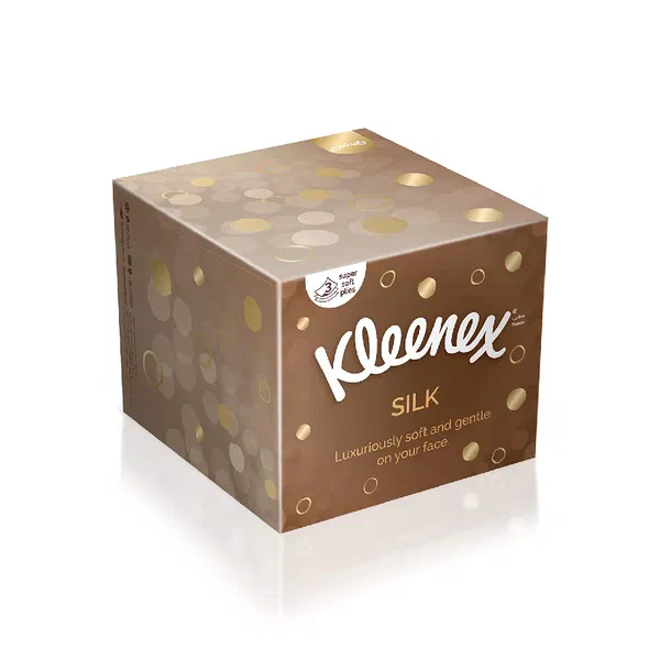 KLEENEX SILK PREMIUM SOFT FACIAL TISSUES DAILY COMFORT 50S