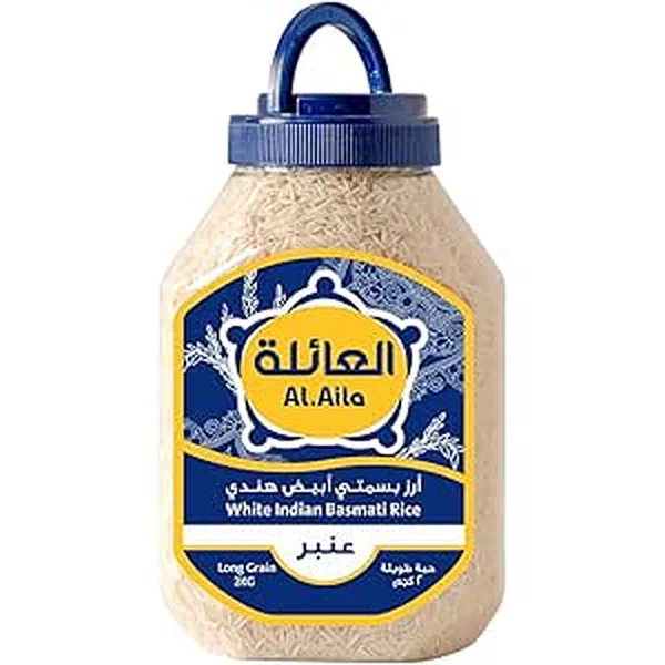 AL-AILA PREMIUM WHITE BASMATI RICE LONG GRAIN 2KG BAG