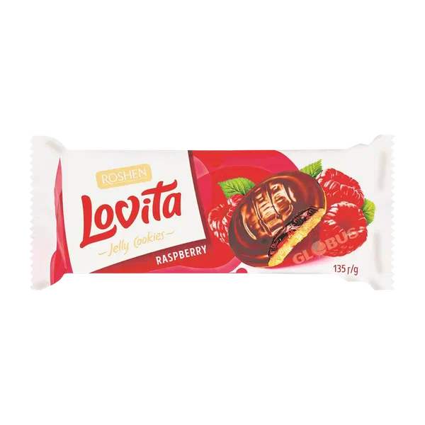 Печенье Roshen Lovita Jelly cookies сдобн. малина 135г