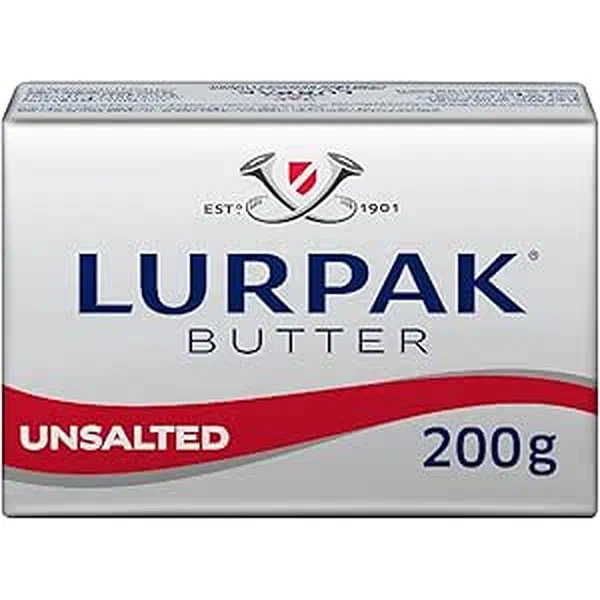 LURPAK UNSALTED BUTTER 200G - LURPAK UNSALTED BUTTER