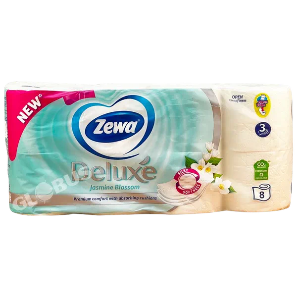 Бумага туал Zewa Deluxe Jasmine Blossom 3сл 8рул