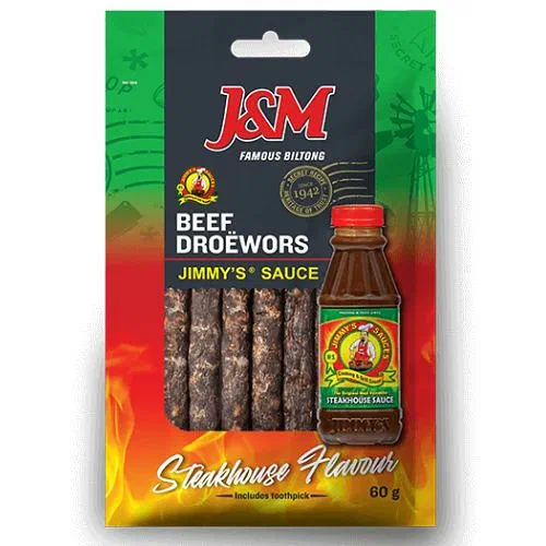 Beef Droëwors Jimmy’s Sauce 60g