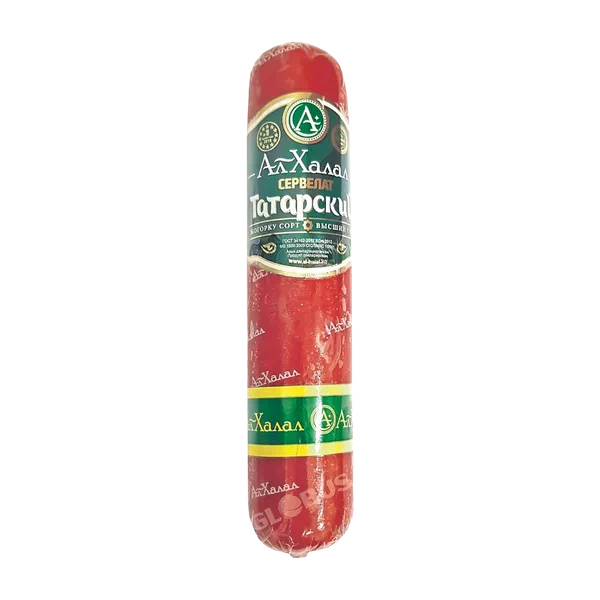 Колбаса Ал Халал Сервелат Татарский копч 380г в/у