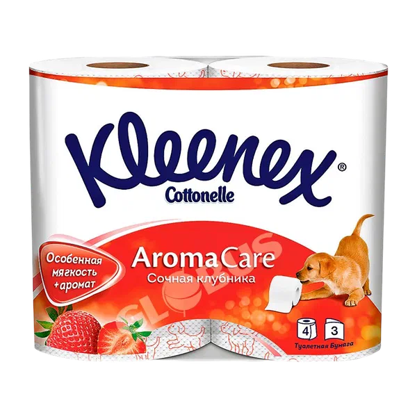 Бумага туал Kleenex Клубника 3сл 4рул