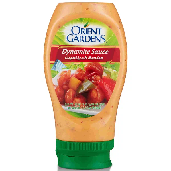 ORIENT GARDENS DYNAMITE SAUCE ZESTY AROMATIC GLAZE 340ML