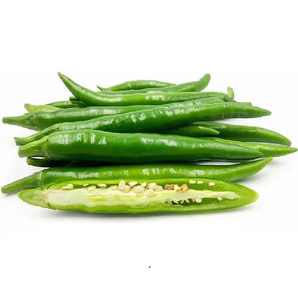 FRESH GREEN HOT CHILLIES FOR DAILY COOKING