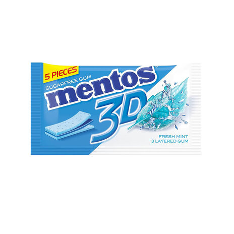 Mentos 3D Sugar Free Gum Freshmint 8.5Gm