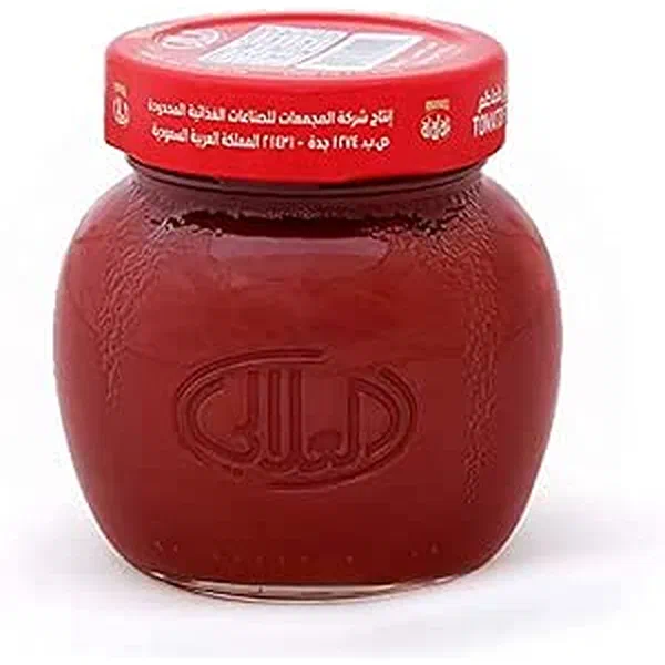 AL ALALI PURE CONCENTRATED TOMATO PASTE IN GLASS BOTTLE 220G