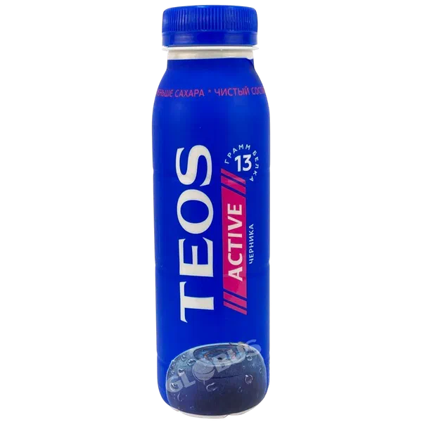 Йогурт питьевой Савушкин Teos черника 1,8% 260г п/б РЦ