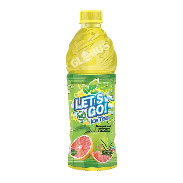 Напиток чай холод.Let's Go Ice Tea зел ябл/грейпф б/г 1,25л п/б YiwuLTD Кыргызстан 12