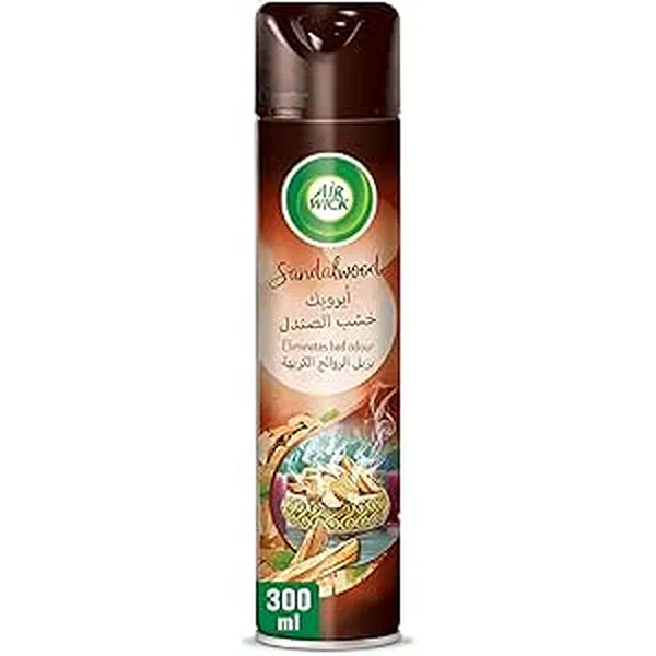 AIR WICK SANDALWOOD AND OUD AROMATIC HOME AIR FRESHENER 300ML