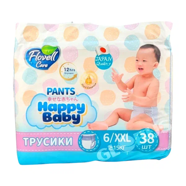 Трусики детск Flovell Happy Baby 6 XXL 38шт
