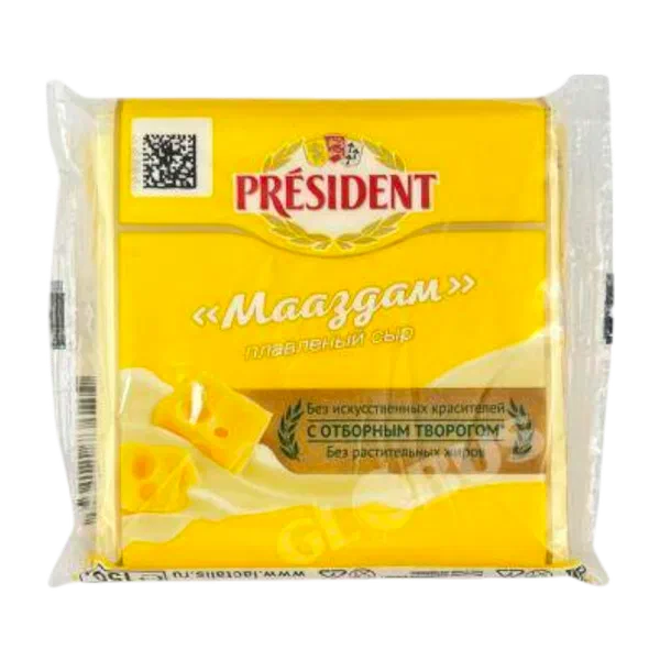 Сыр President плав Мааздам 40% 150г ф/п слайсы