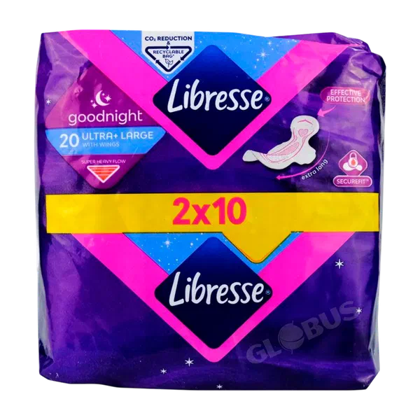 Прокладки гиг Libresse Goodnight Ultra Large Wings 16шт