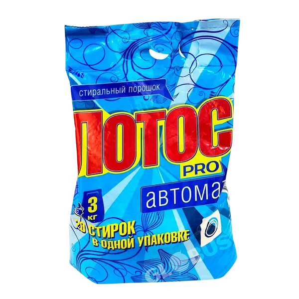 Порошок стир Лотос Pro автомат цв пакет 3кг РЦ