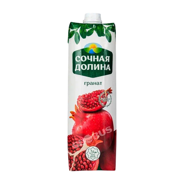 Сок Сочная долина Гранат 1л т/п Узбекистан 12
