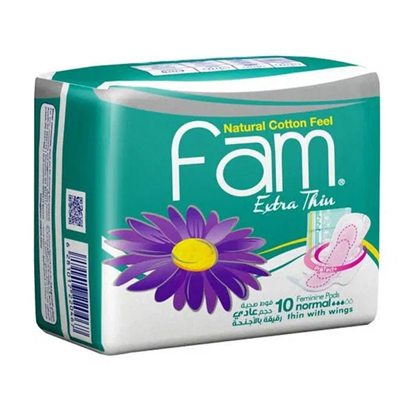 FAM NORMAL DAILY PROTECTION WINGS SANITARY PADS 30-COUNT