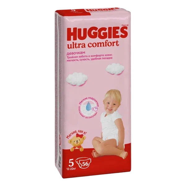 Подгузники детск Huggies UC 5 д/дев 56шт