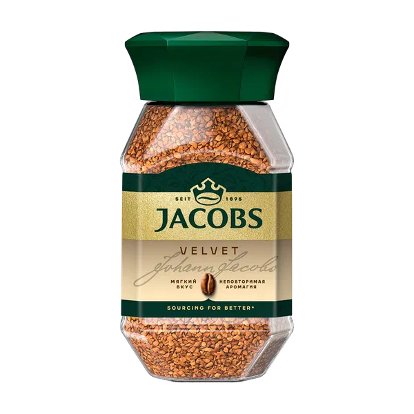 Jacobs Velvet эриме кофеси 190г ст/б