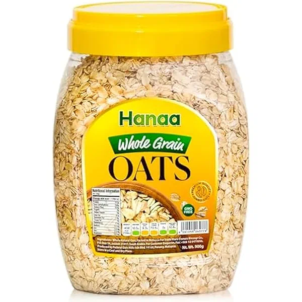 HANAA WHOLE GRAIN TRADITIONAL ROLLED OATS LARGE PACK 900G